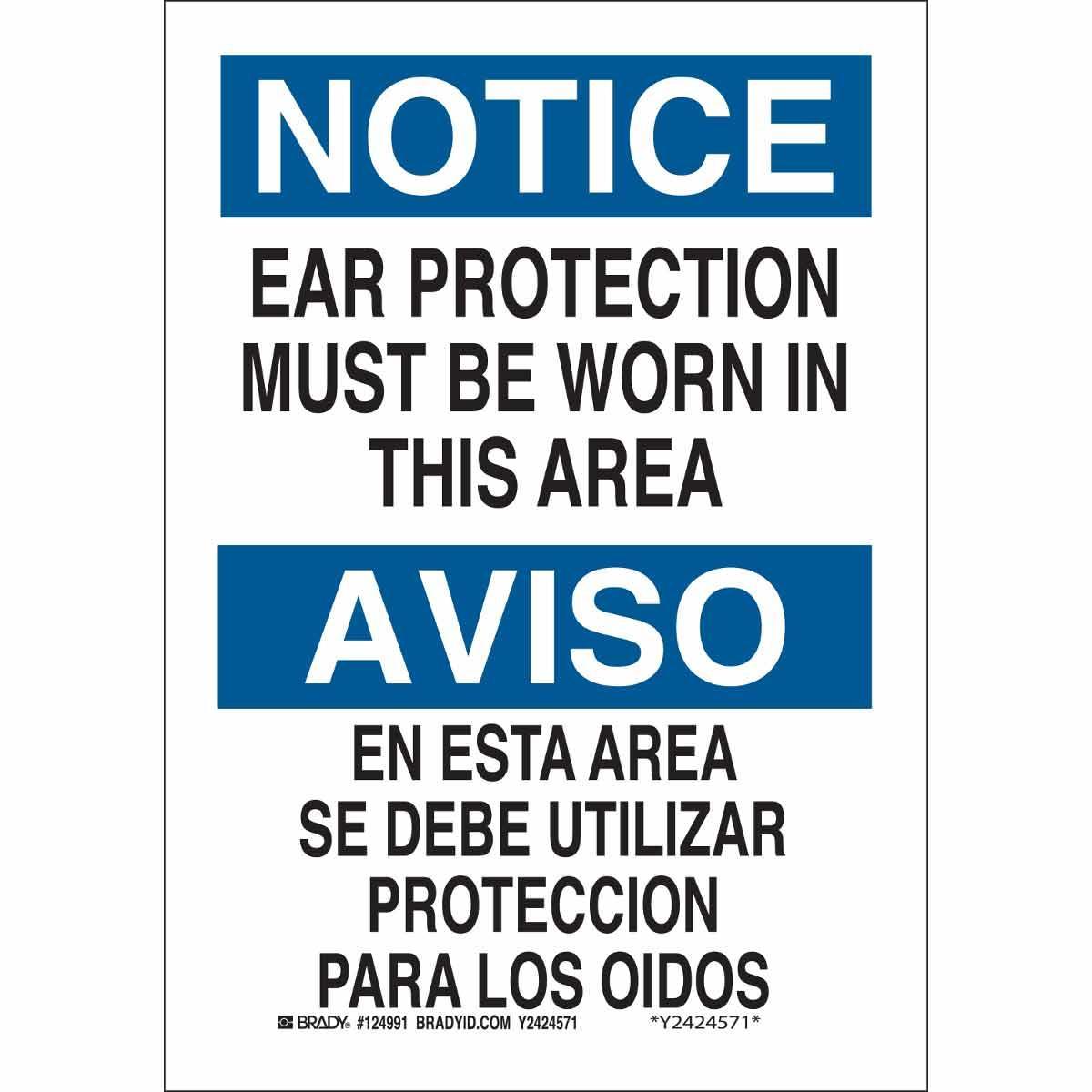 Brady® 124993 Accident Prevention Signs