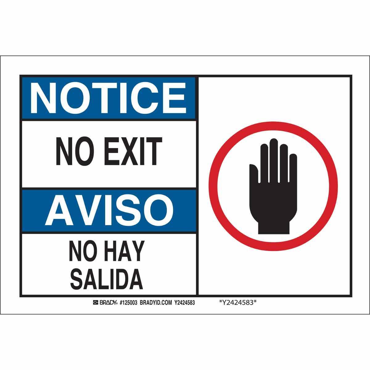 Brady® 125004 Fire, Emergency, Exit & First Aid Signs