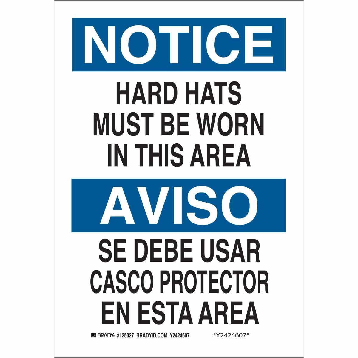 Brady® 125025 Accident Prevention Signs