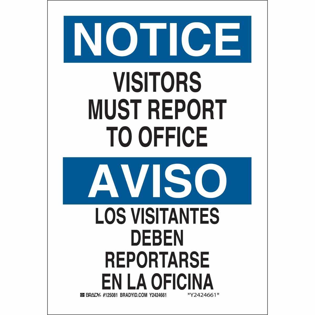 Brady® 125081 Access & Security Signs