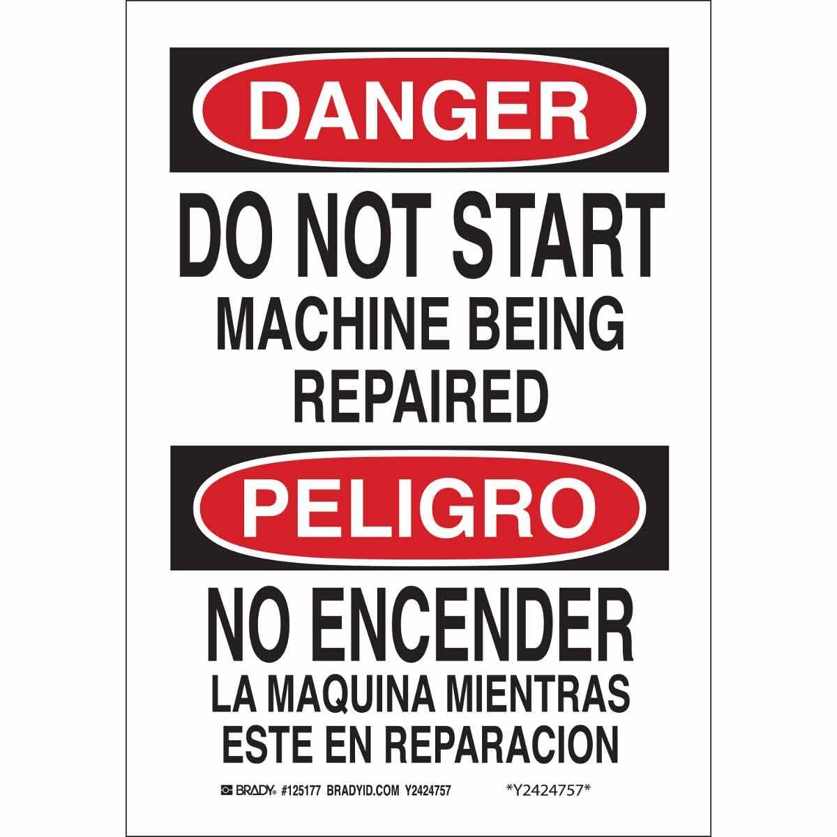 Brady® 125176 Accident Prevention Signs