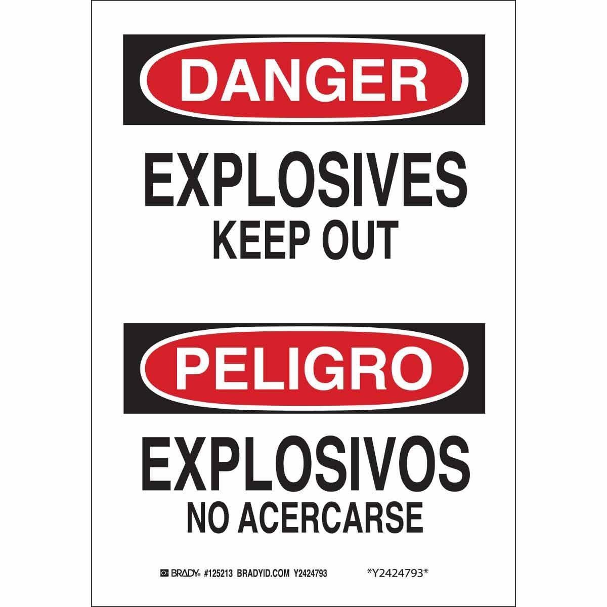 Brady® 125212 Chemical & Hazardous Material Signs