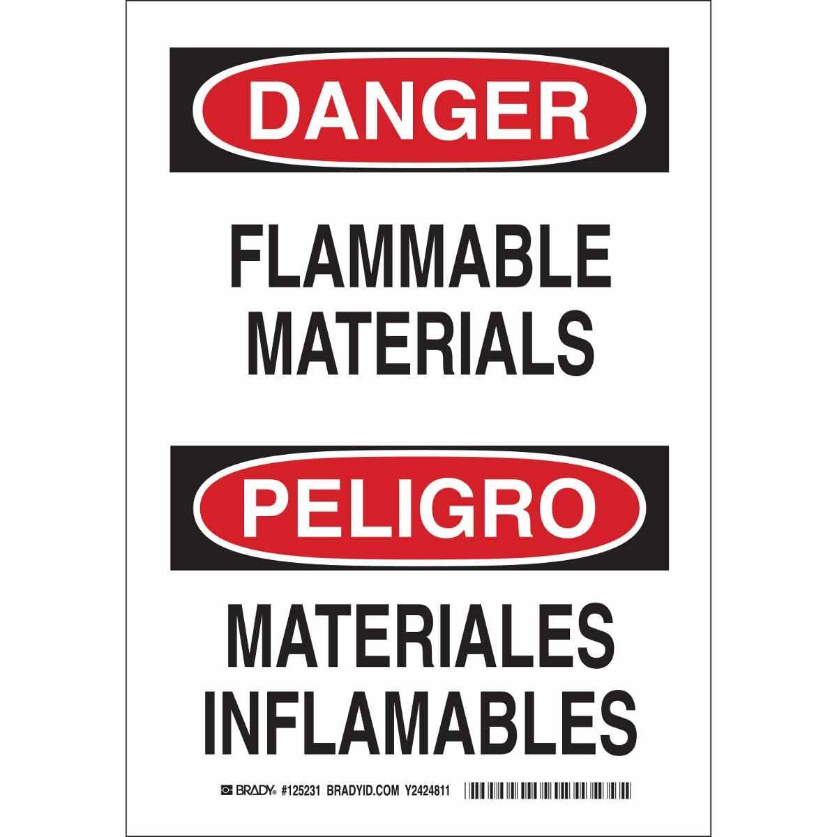 Brady® 125234 Chemical & Hazardous Material Signs