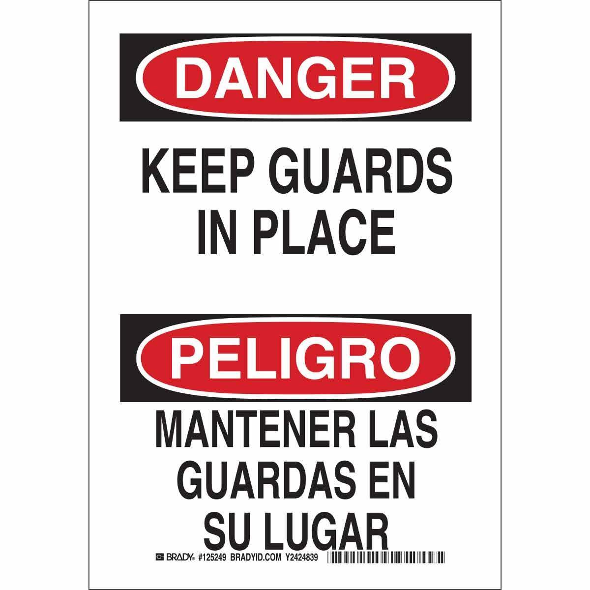 Brady® 125250 Accident Prevention Signs