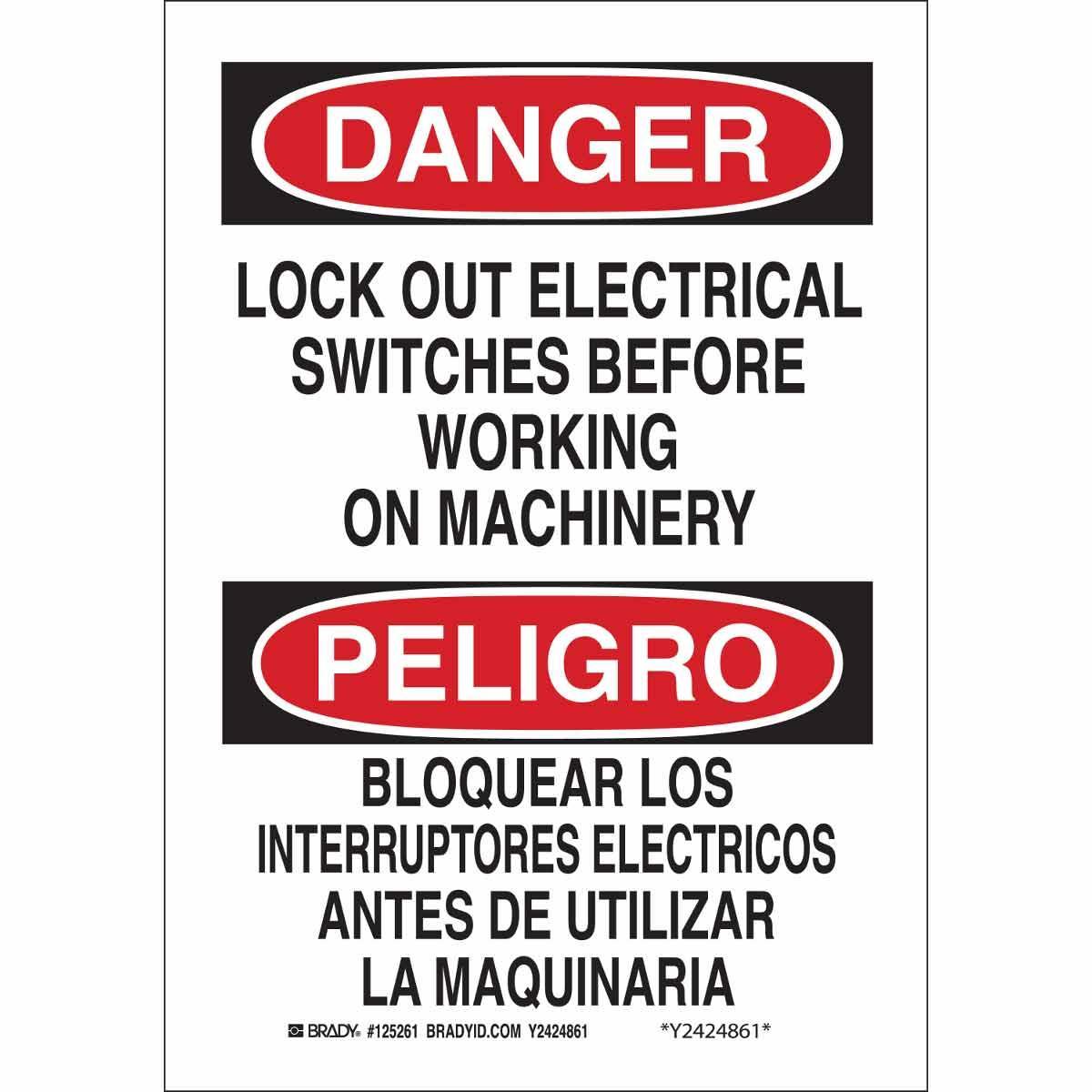 Brady® 125260 Accident Prevention Signs