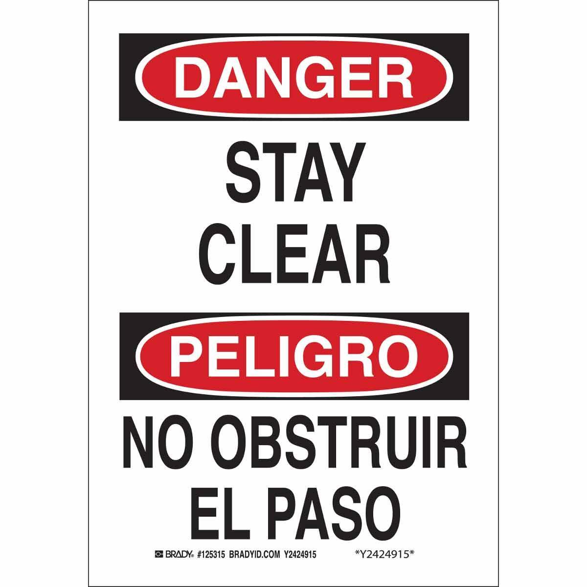 Brady® 125314 Accident Prevention Signs