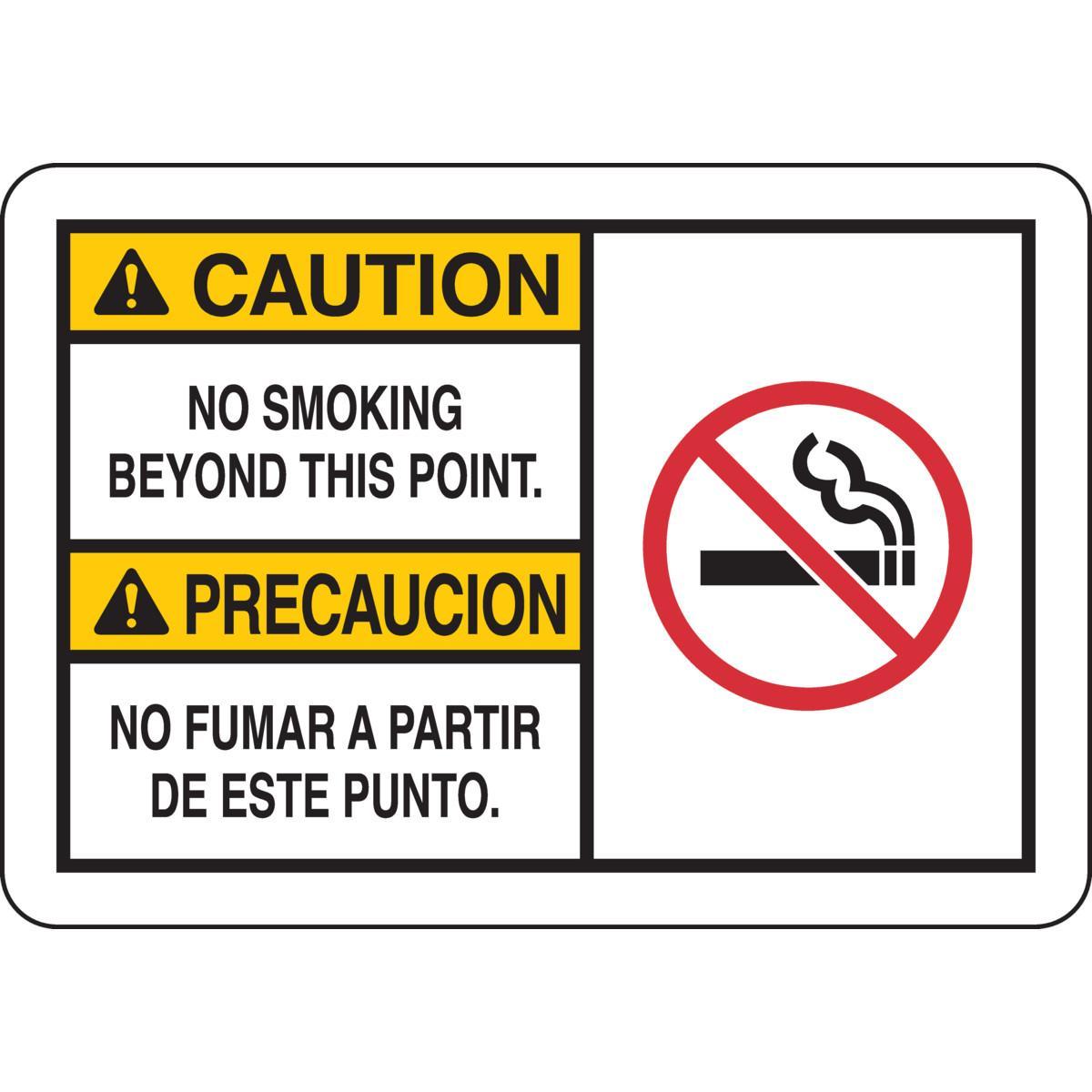 Brady® 125325 No Smoking & Restricted Activity Signs