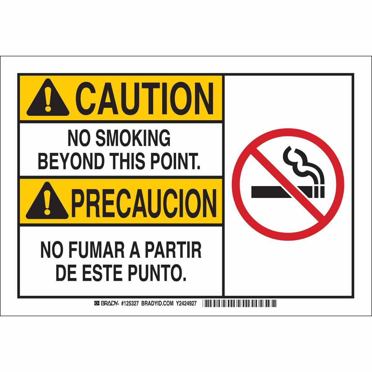Brady® 125328 No Smoking & Restricted Activity Signs