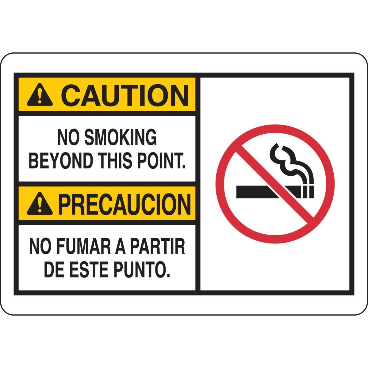 Brady® 125329 No Smoking & Restricted Activity Signs