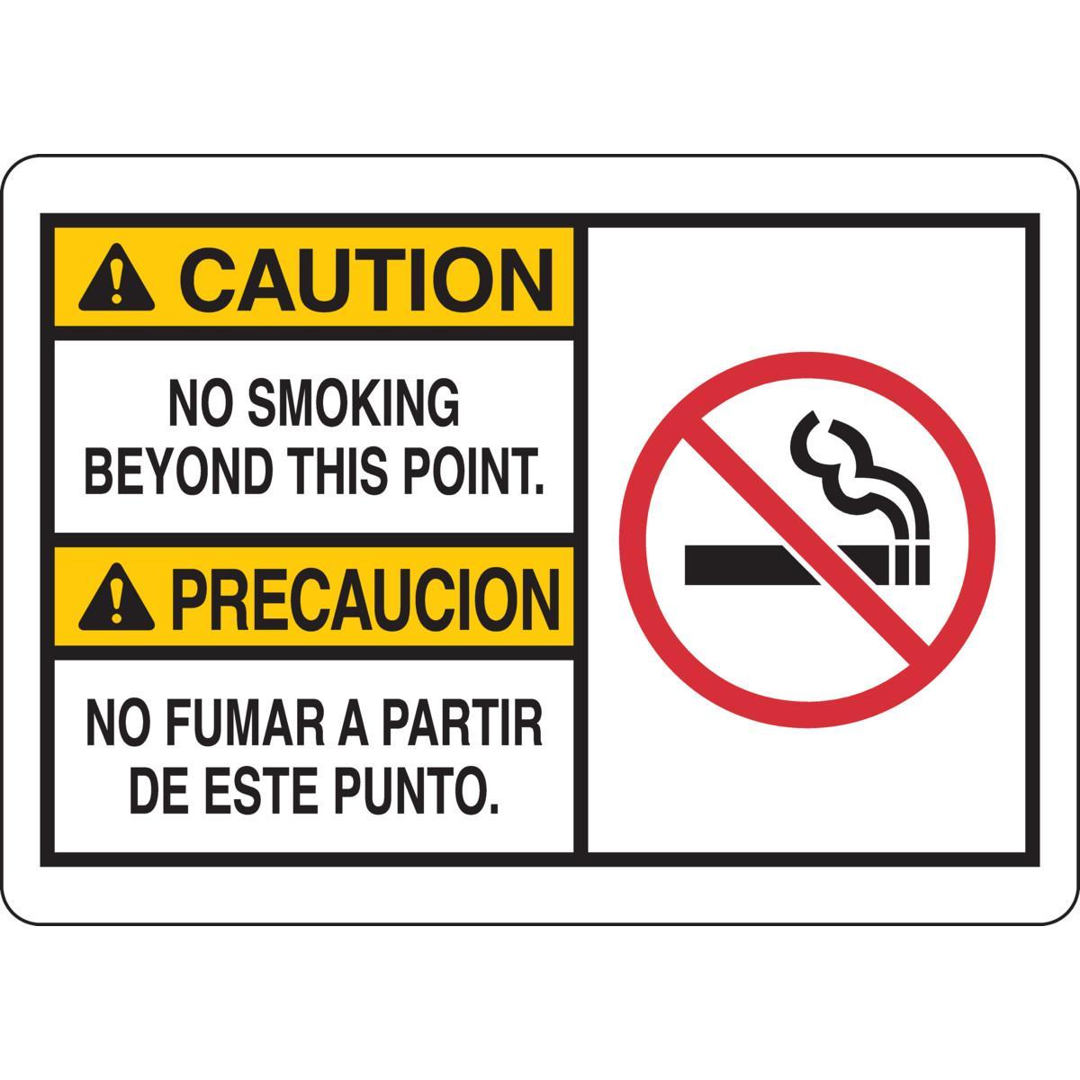 Brady® 125330 No Smoking & Restricted Activity Signs