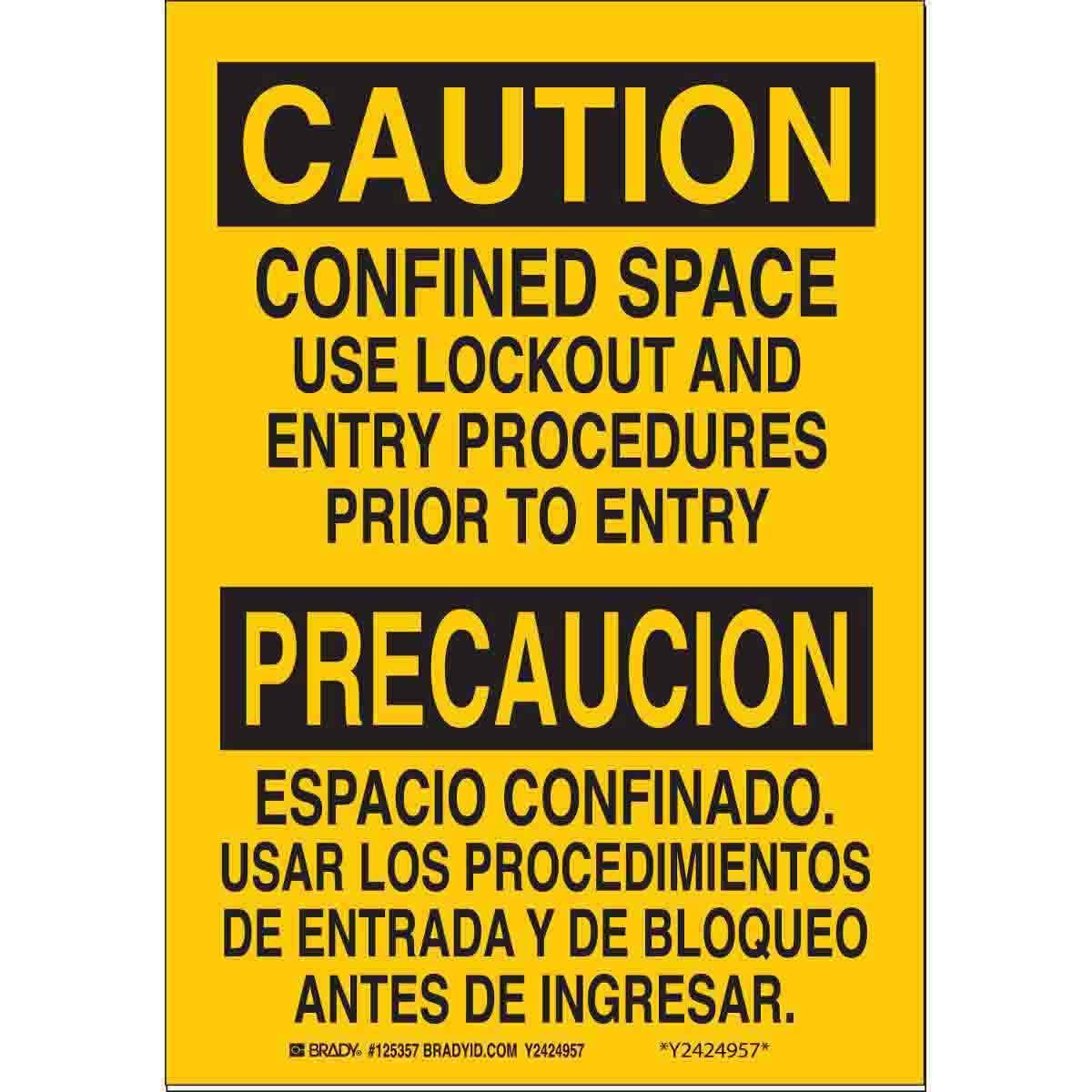 Brady® 125358 Accident Prevention Signs