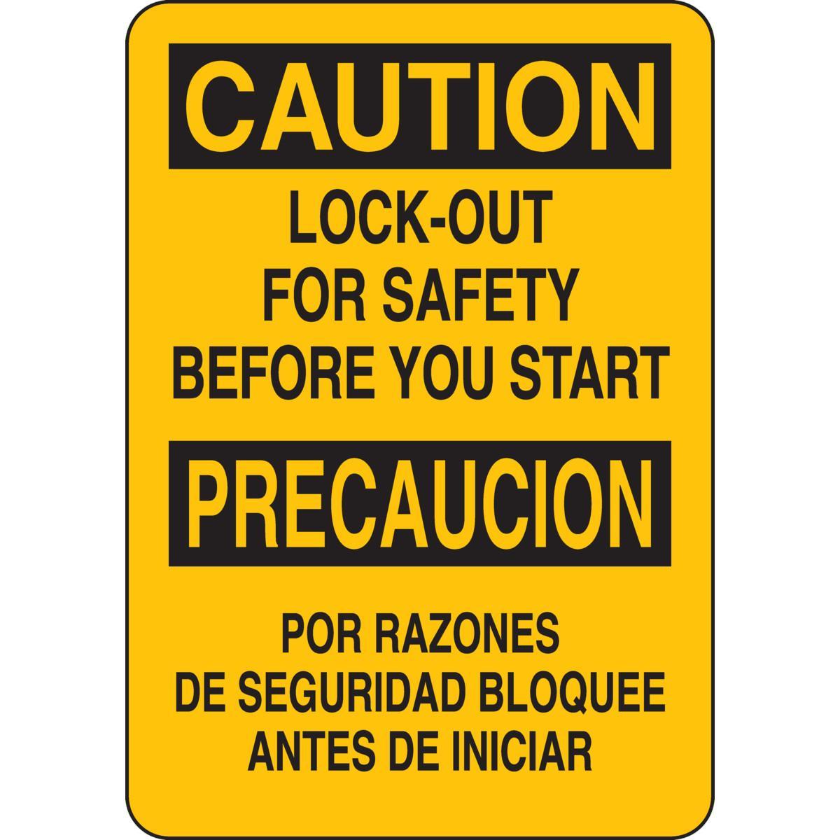 Brady® 125409 Accident Prevention Signs