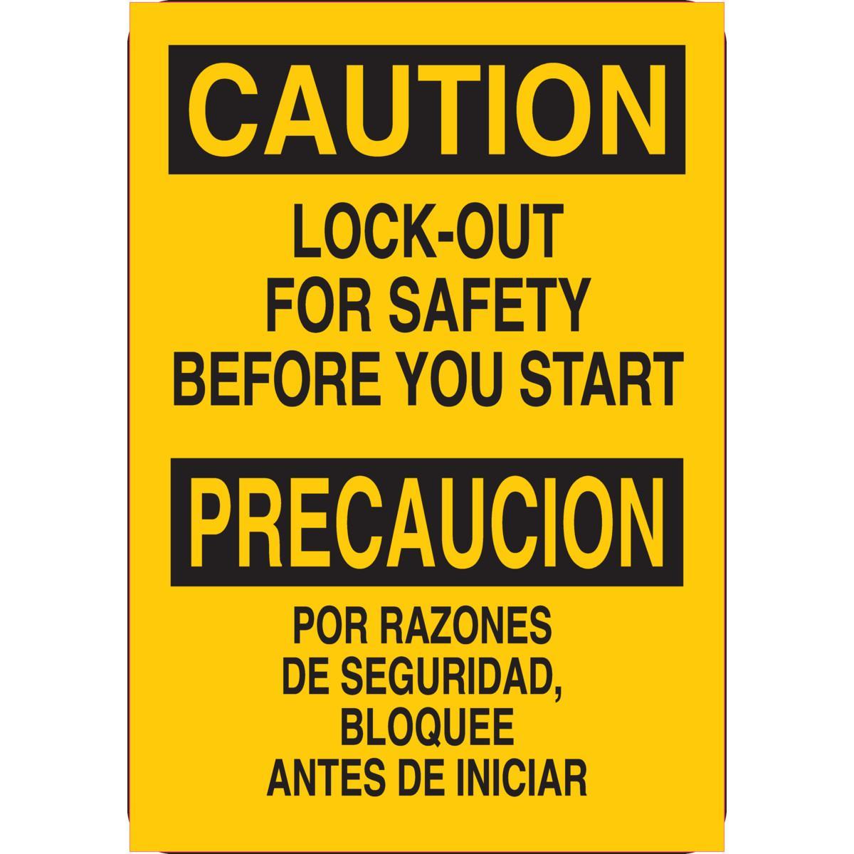 Brady® 125410 Accident Prevention Signs