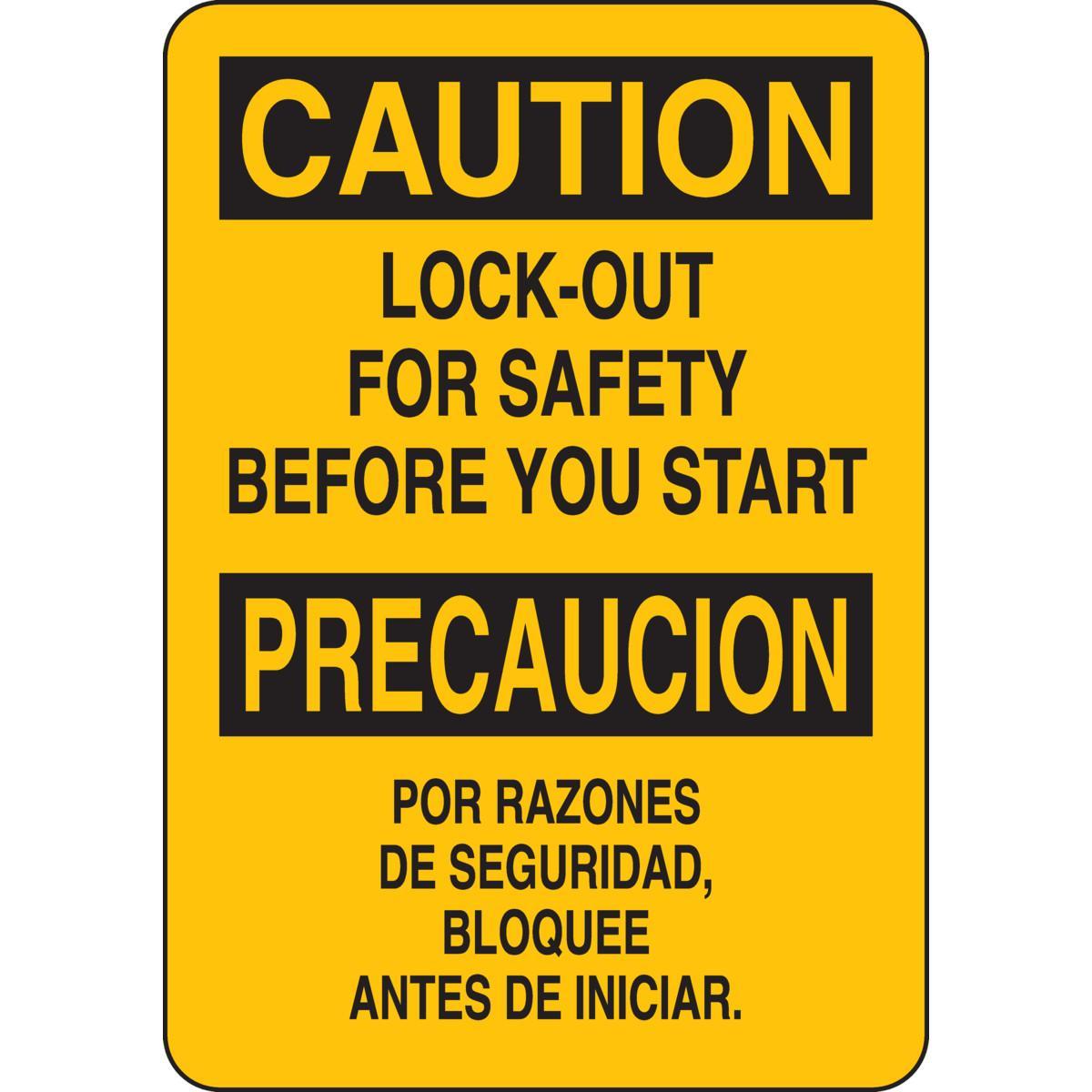 Brady® 125411 Accident Prevention Signs