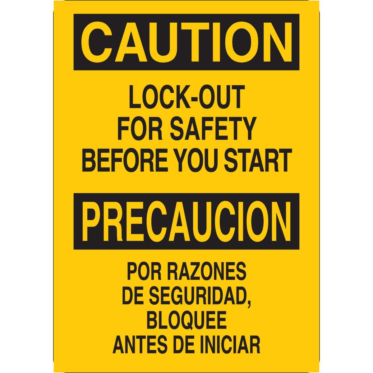 Brady® 125413 Accident Prevention Signs