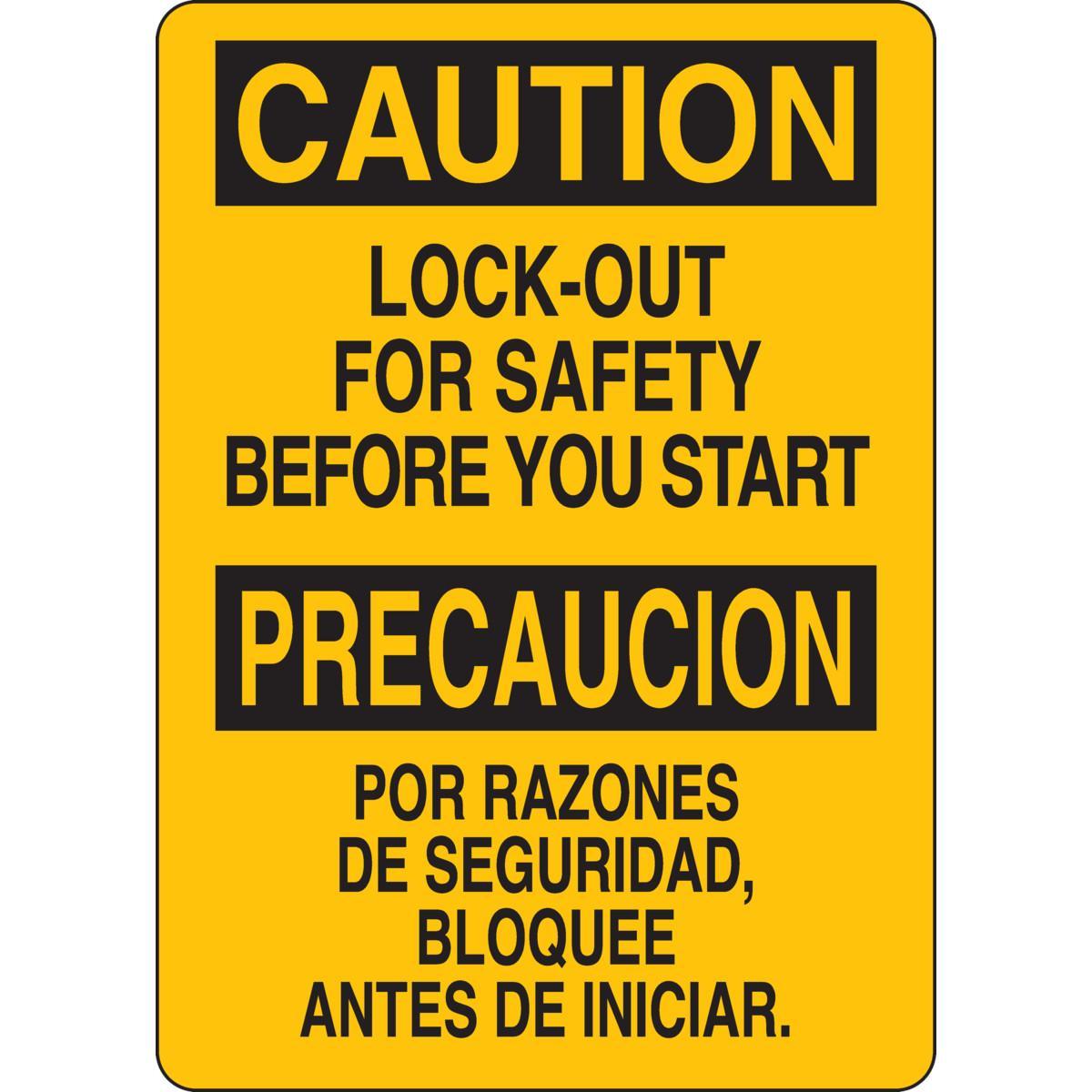 Brady® 125414 Accident Prevention Signs