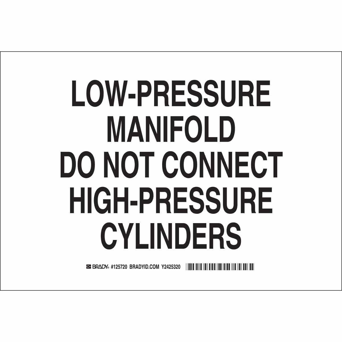 Brady® 125722 Chemical & Hazardous Material Signs