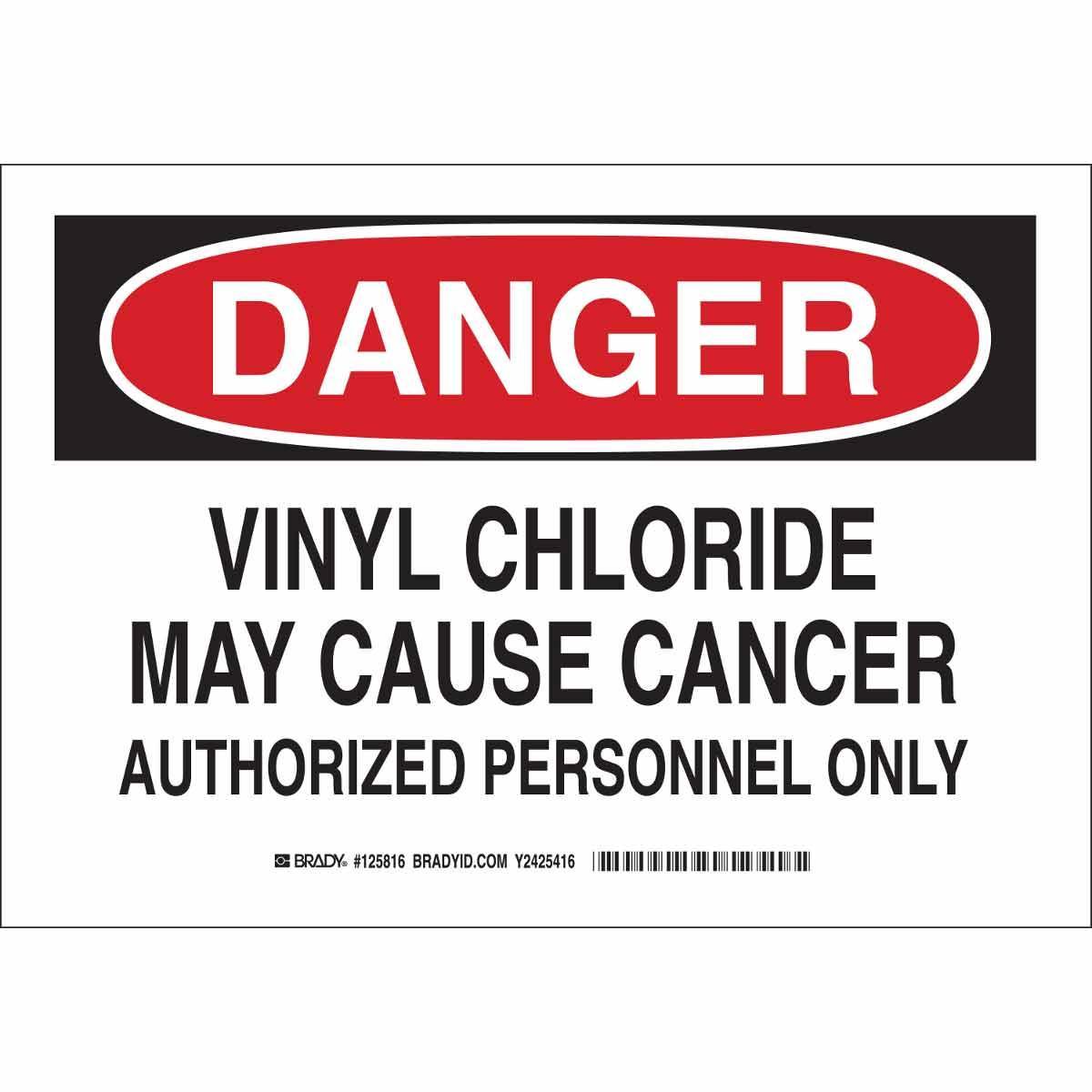 Brady® 125814 Chemical & Hazardous Material Signs