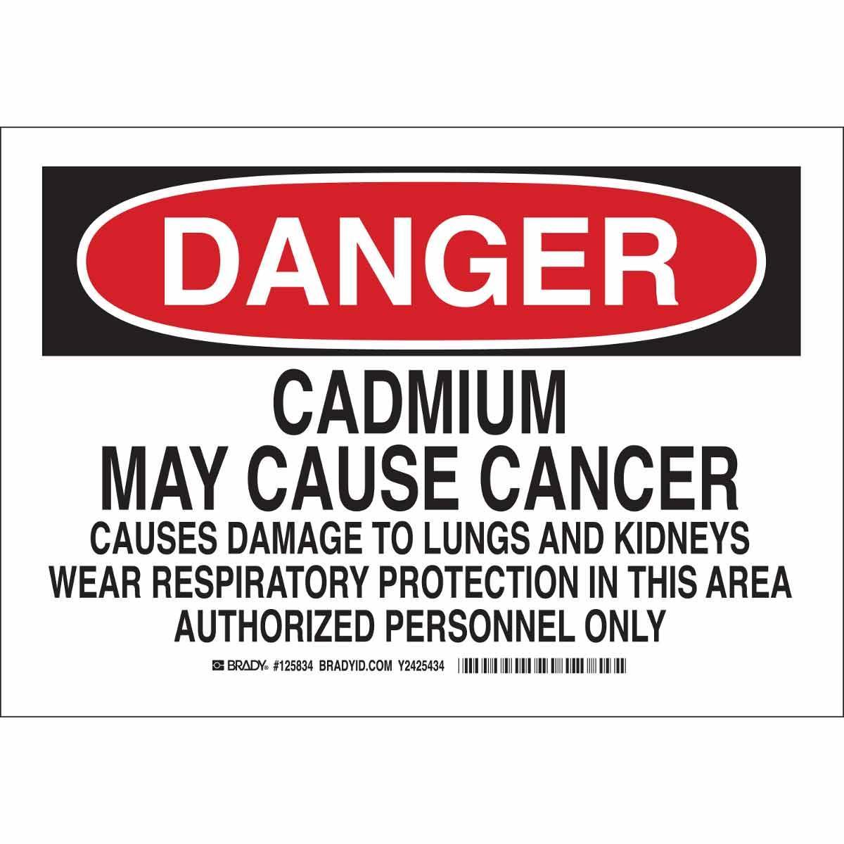 Brady® 125835 Chemical & Hazardous Material Signs