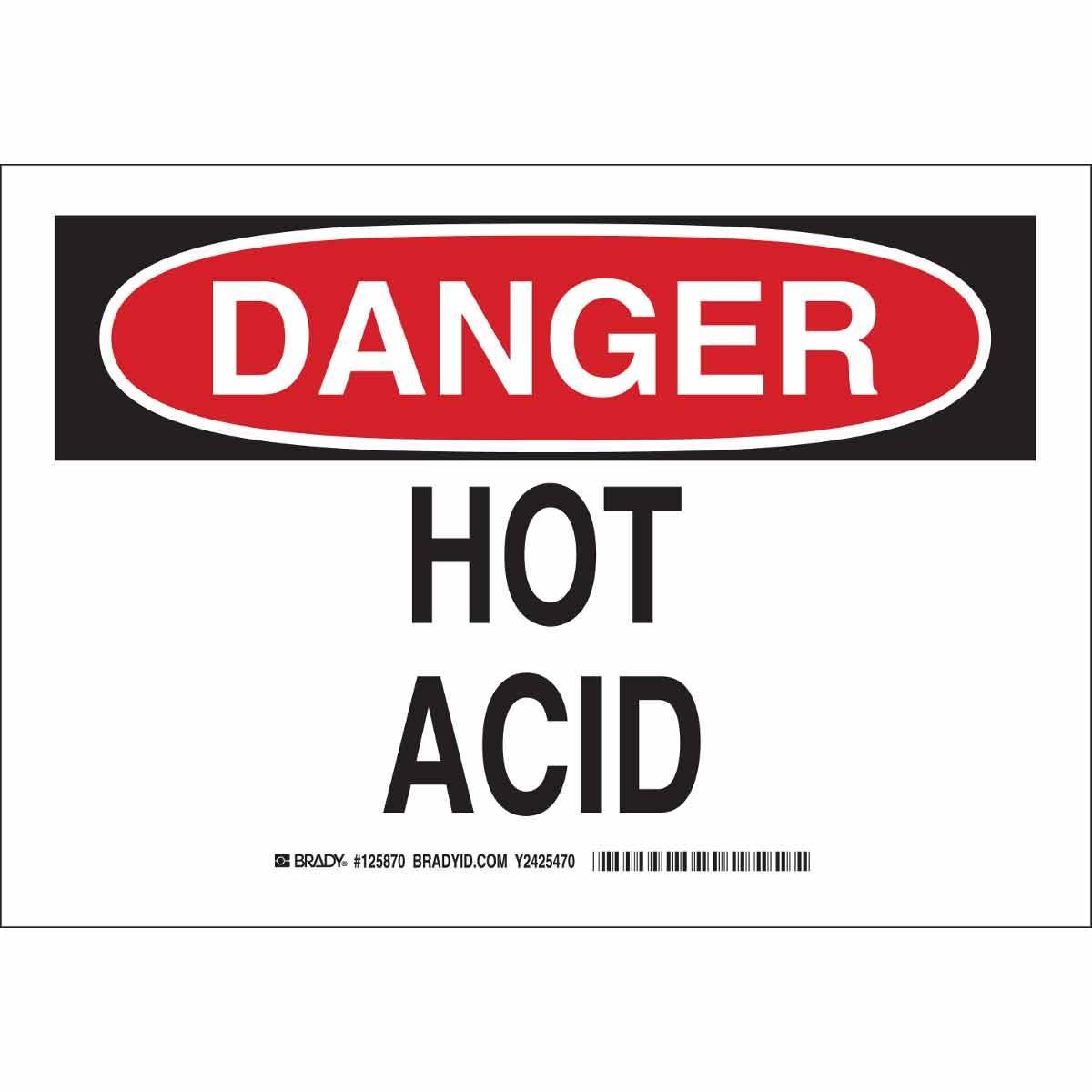 Brady® 125870 Chemical & Hazardous Material Signs