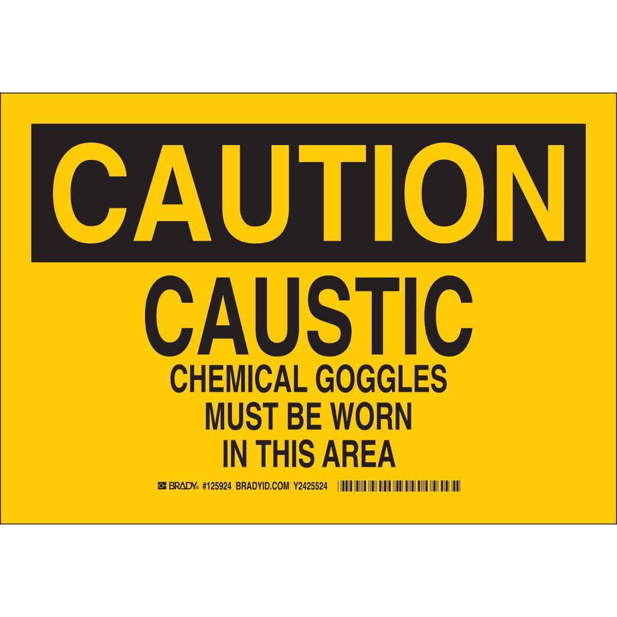 Brady® 125925 Chemical & Hazardous Material Signs