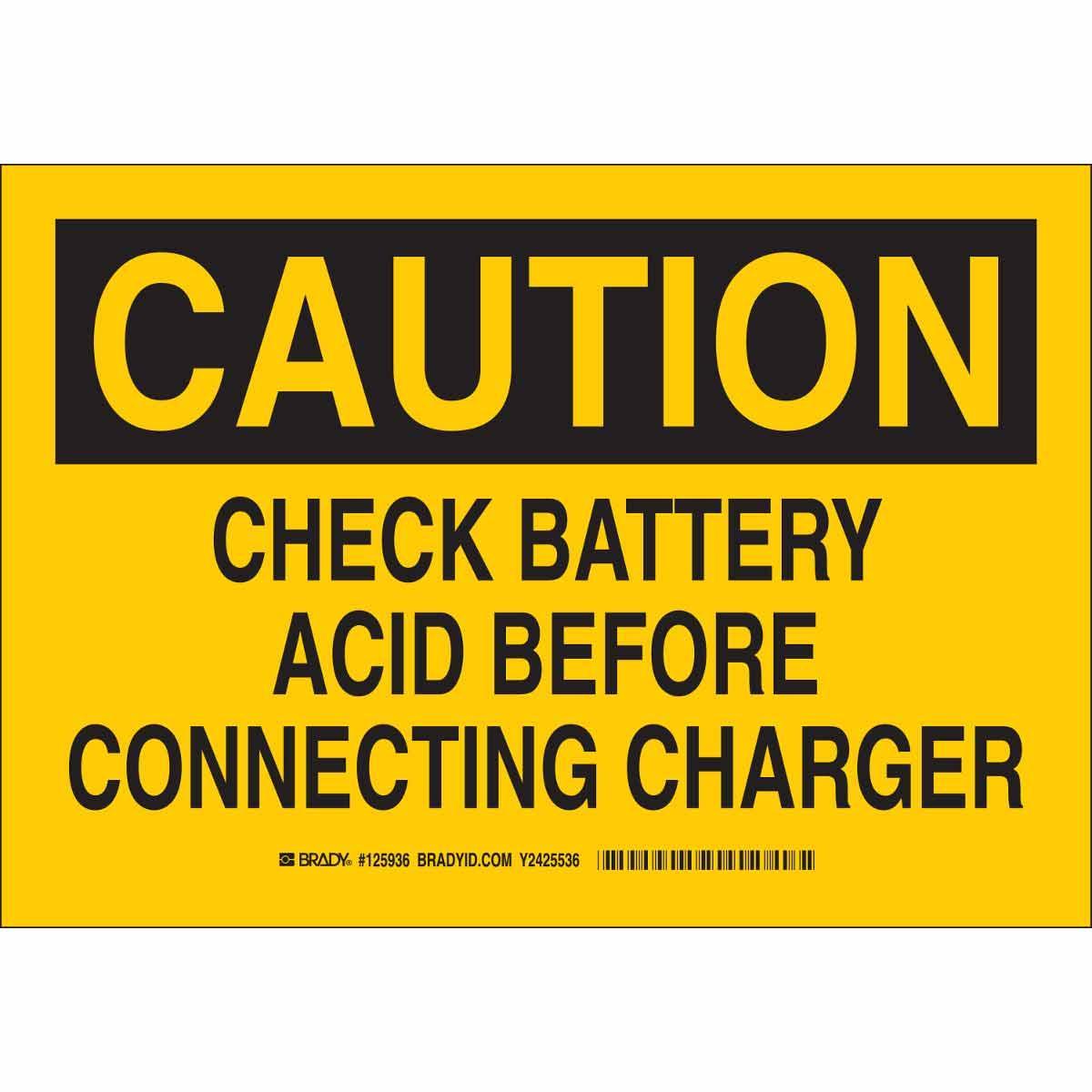 Brady® 125936 Chemical & Hazardous Material Signs