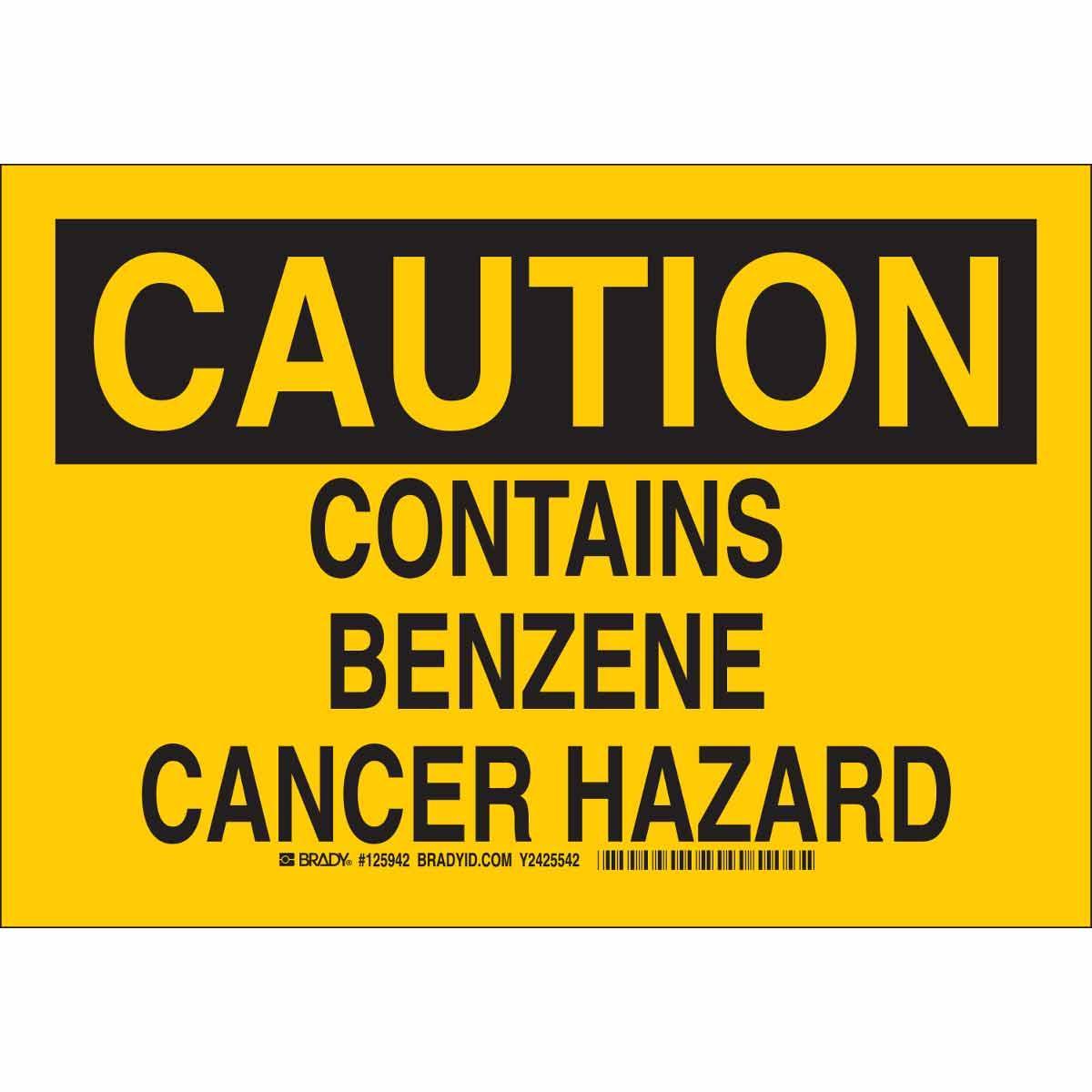 Brady® 125945 Chemical & Hazardous Material Signs
