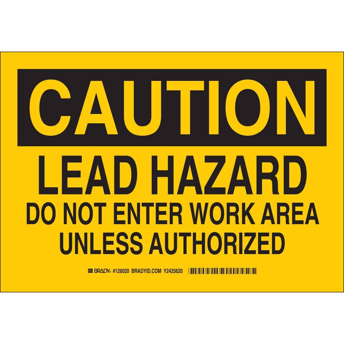 Brady® 126019 Chemical & Hazardous Material Signs