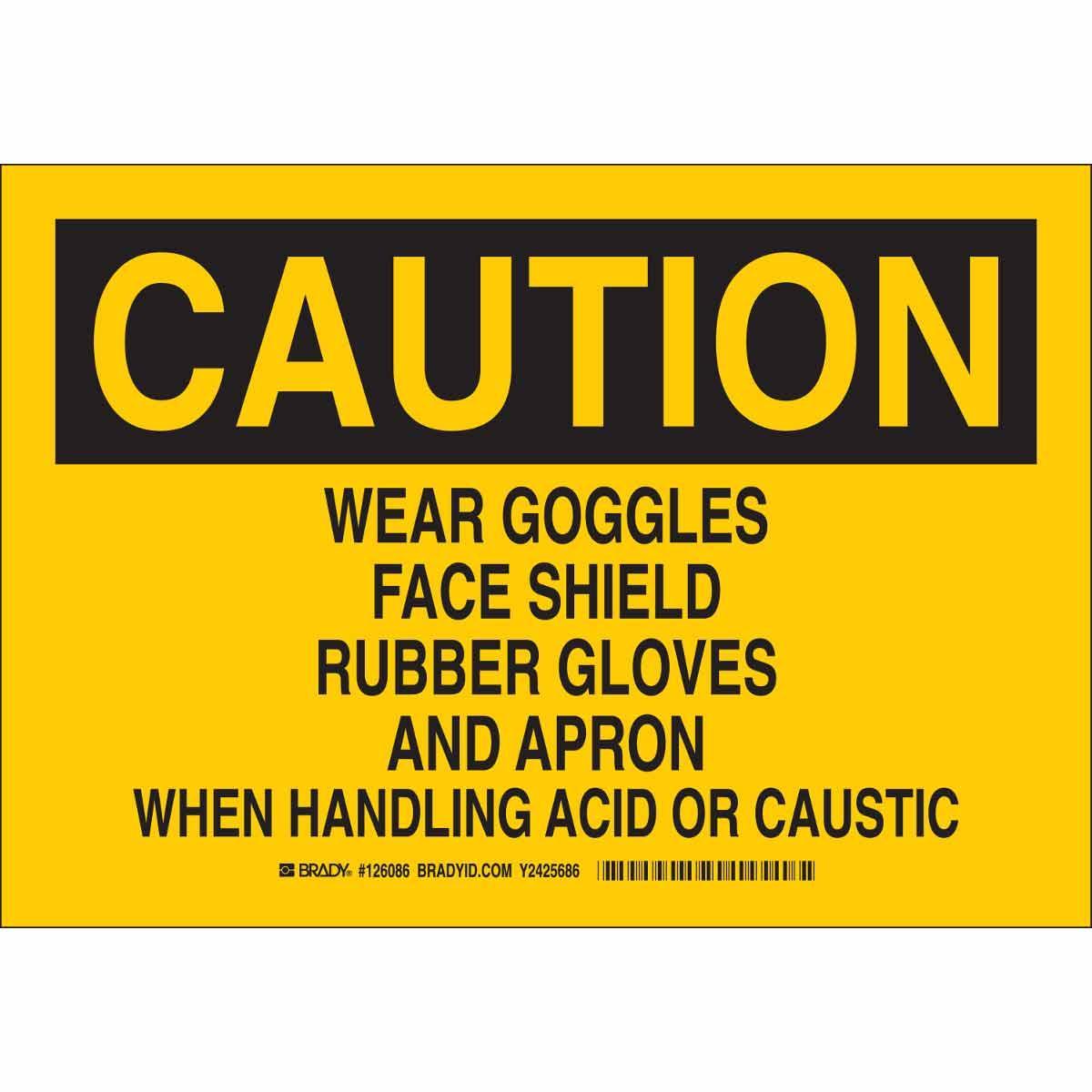 Brady® 126087 Accident Prevention Signs