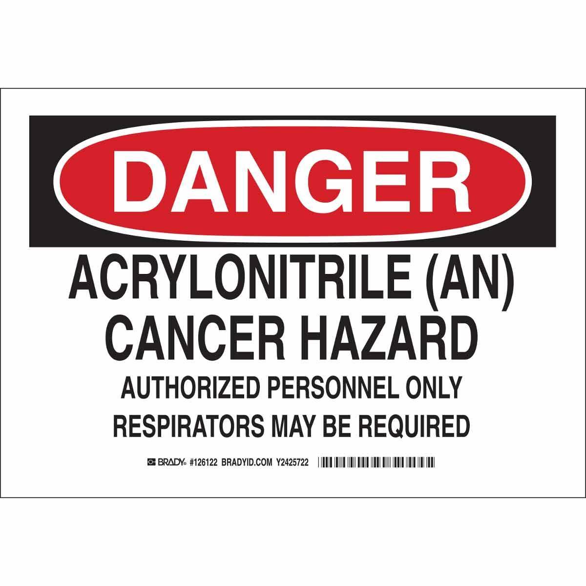 Brady® 126125 Chemical & Hazardous Material Signs