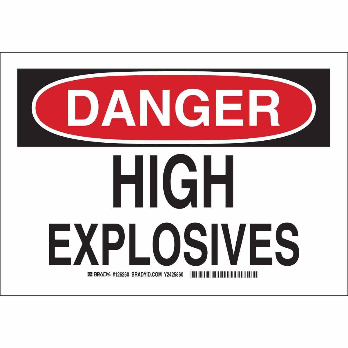 Brady® 126261 Chemical & Hazardous Material Signs