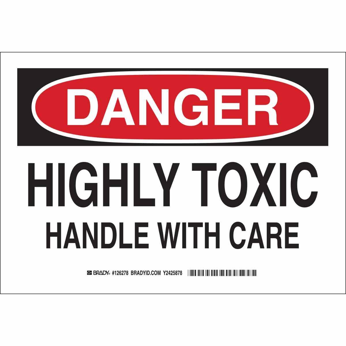 Brady® 126278 Chemical & Hazardous Material Signs