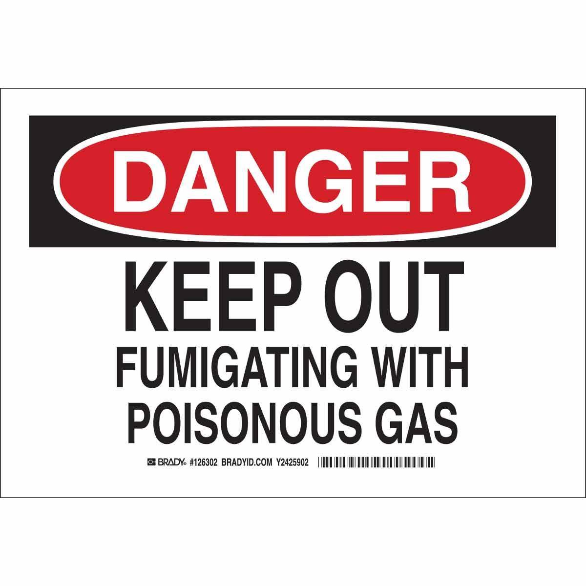 Brady® 126300 Chemical & Hazardous Material Signs