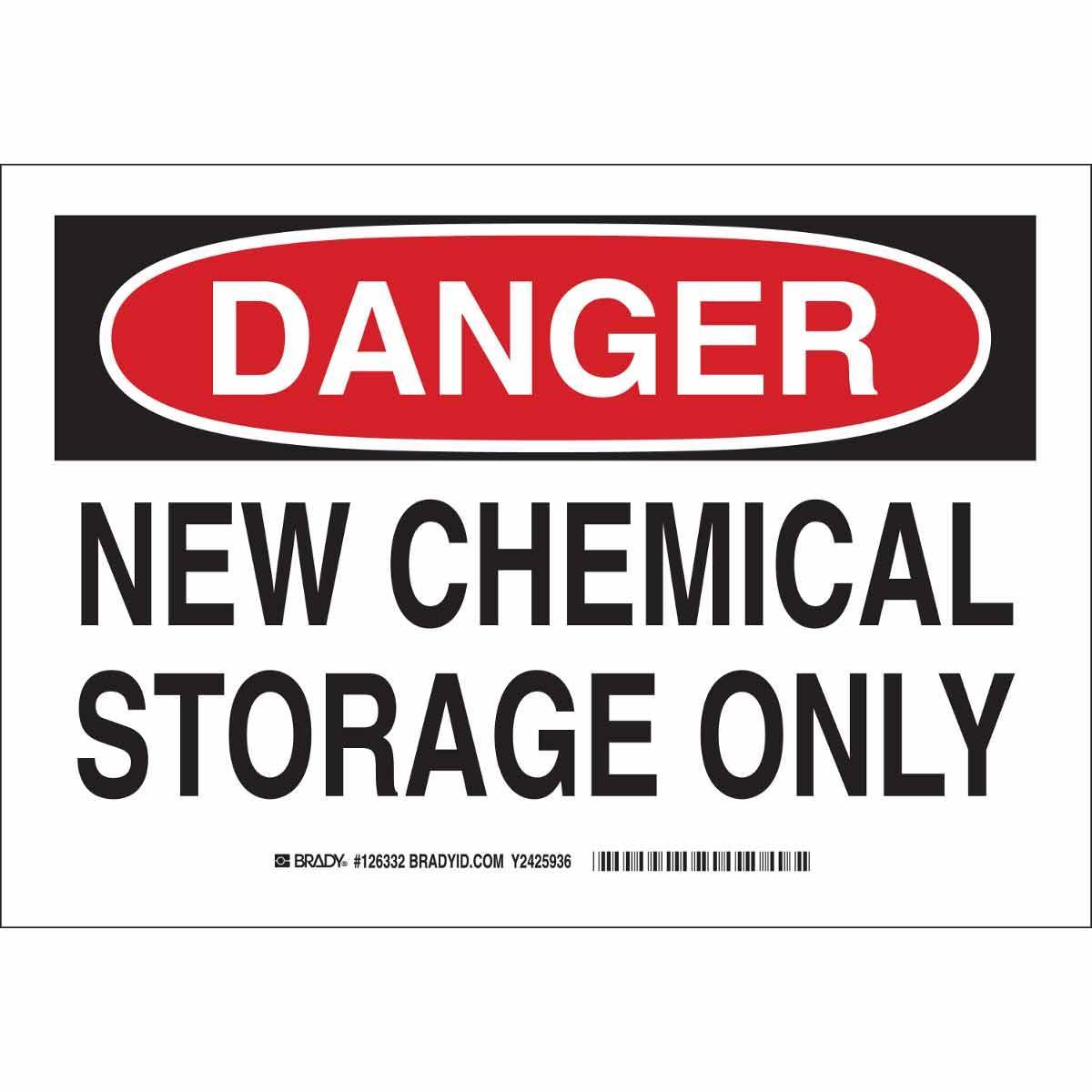 Brady® 126332 Chemical & Hazardous Material Signs