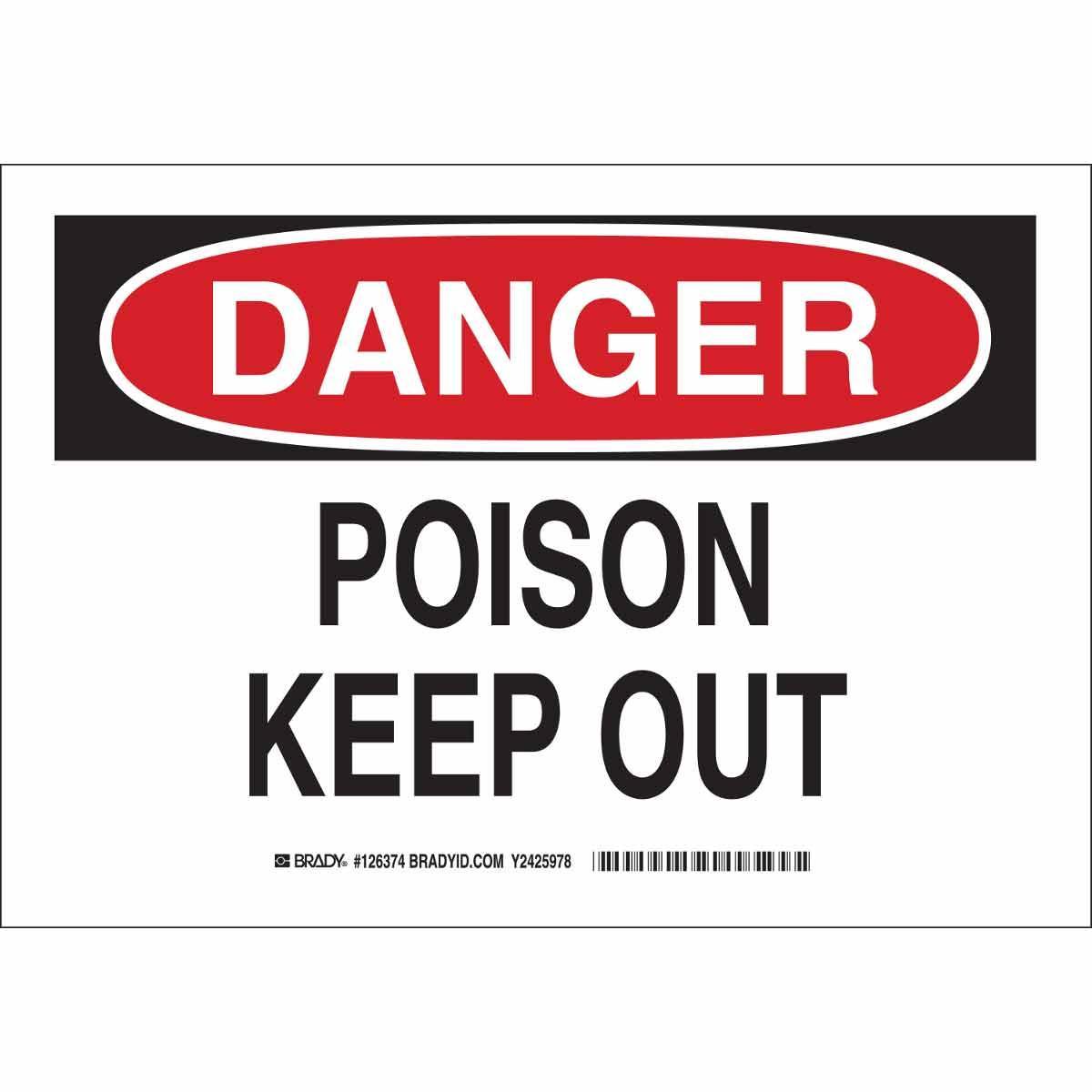 Brady® 126372 Chemical & Hazardous Material Signs