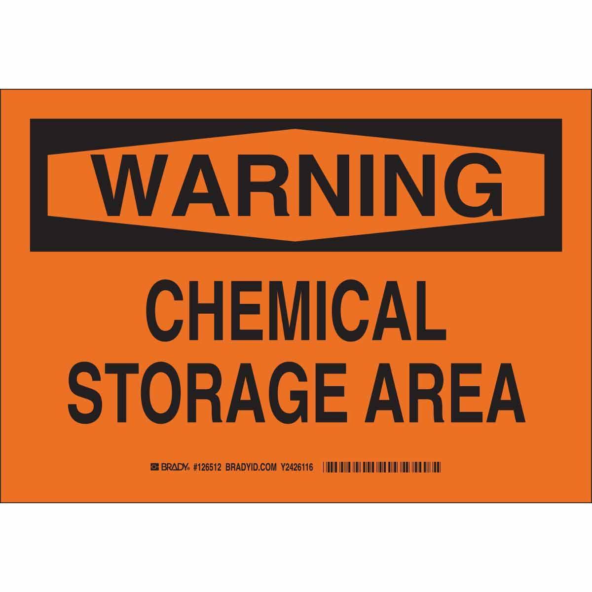 Brady® 126513 Chemical & Hazardous Material Signs