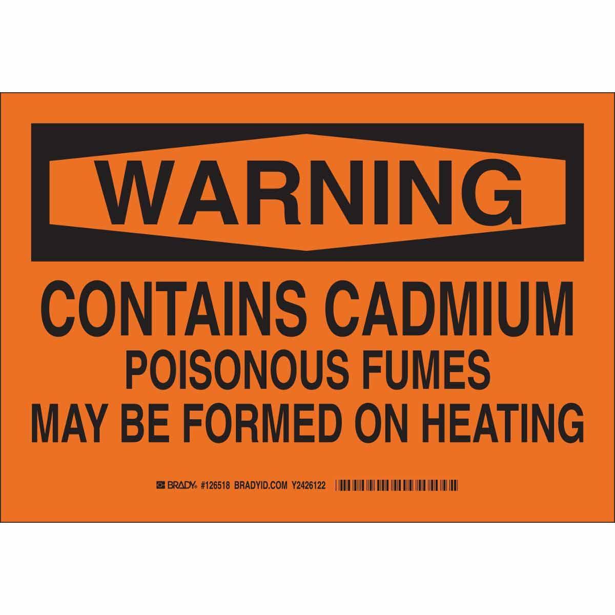 Brady® 126518 Chemical & Hazardous Material Signs