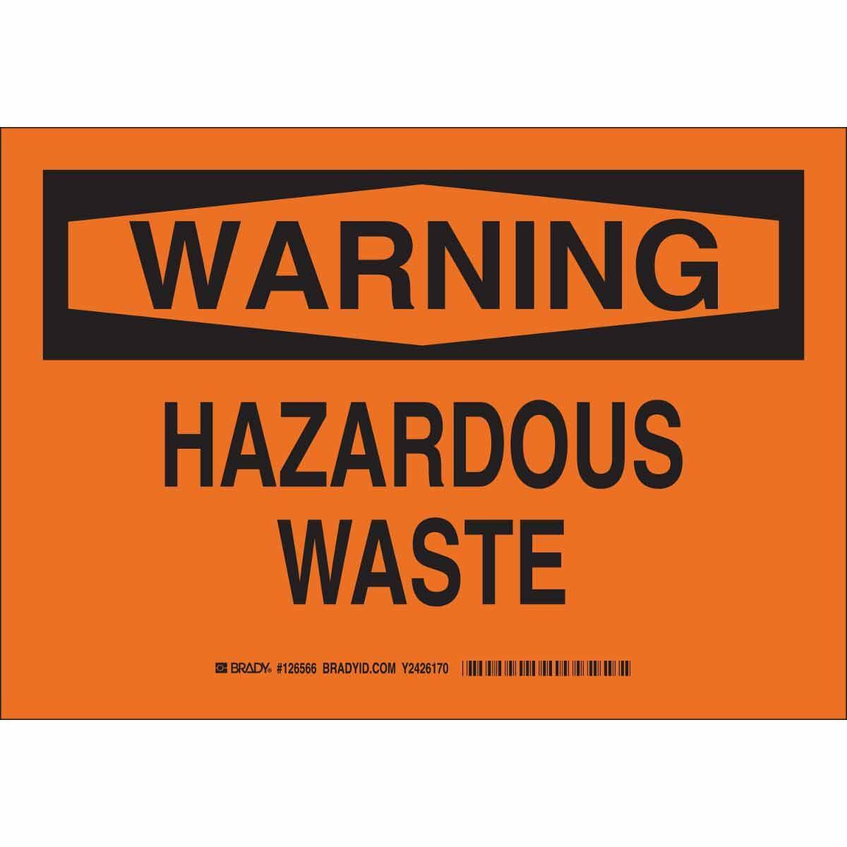 Brady® 126569 Chemical & Hazardous Material Signs