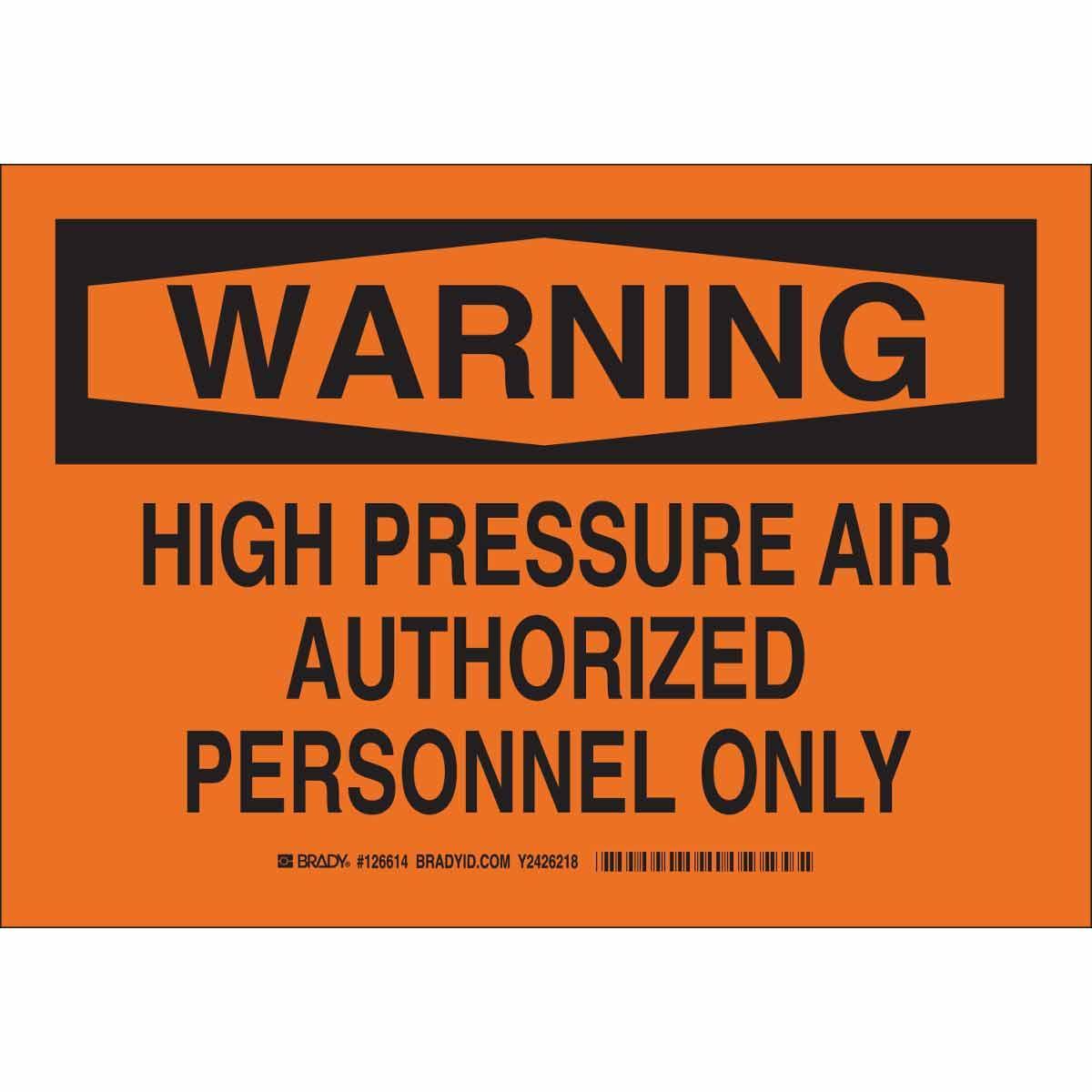 Brady® 126617 Chemical & Hazardous Material Signs