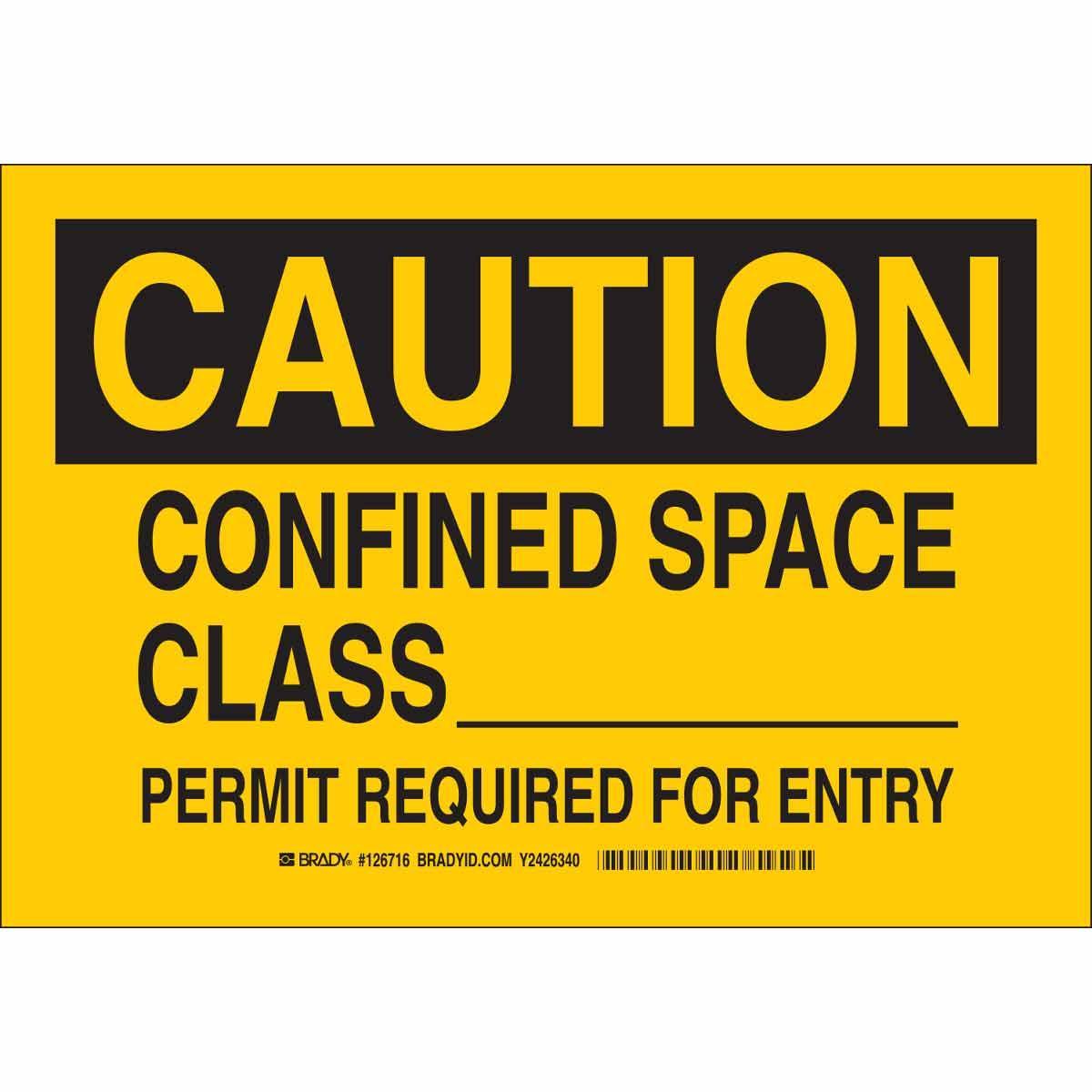 Brady® 126718 Accident Prevention Signs
