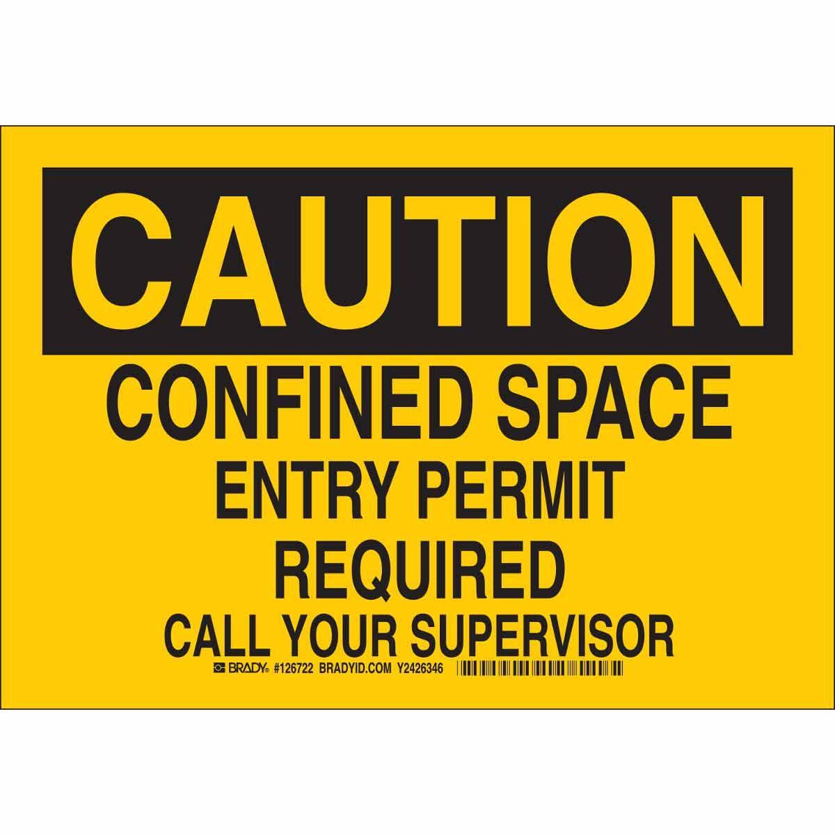 Brady® 126725 Accident Prevention Signs
