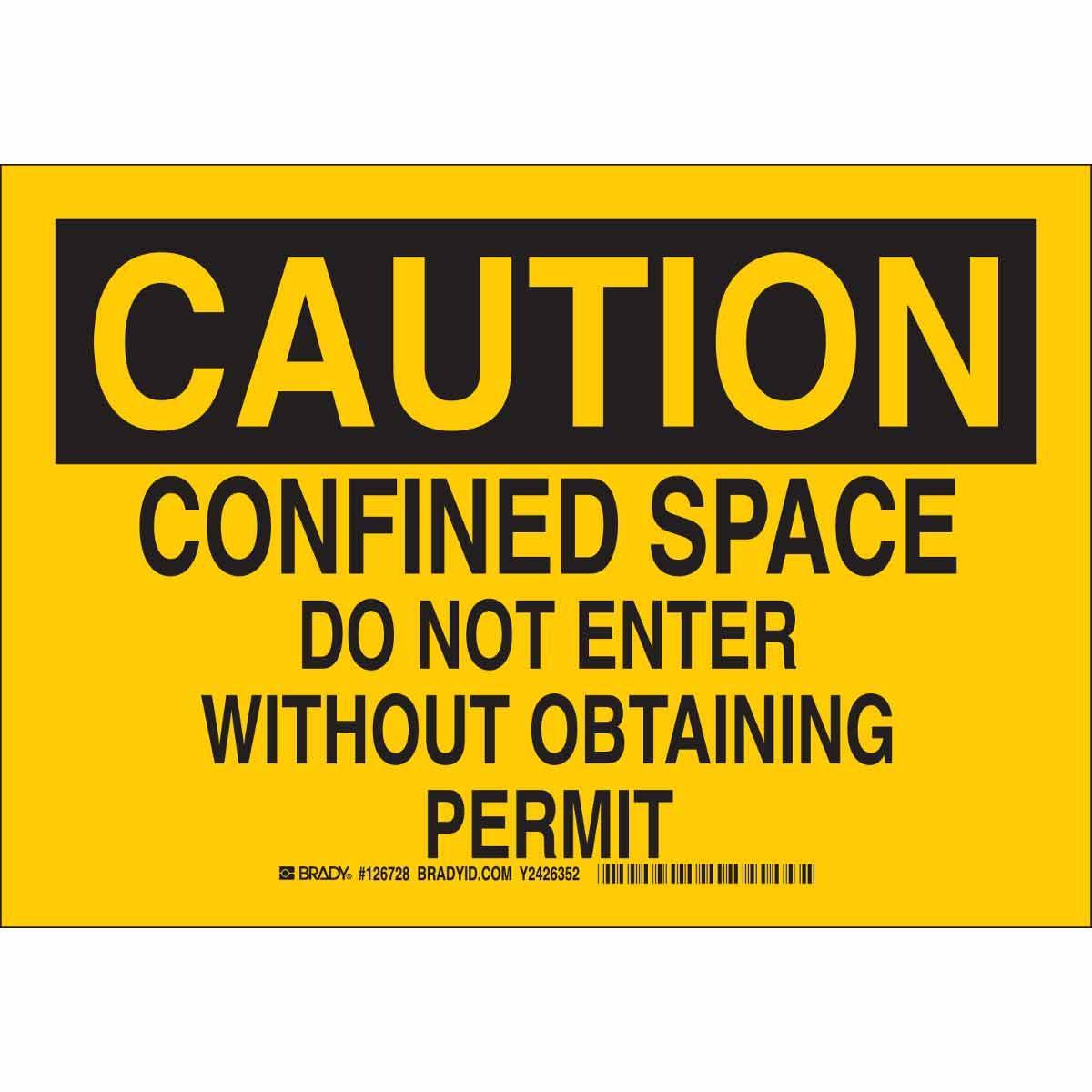 Brady® 126731 Accident Prevention Signs