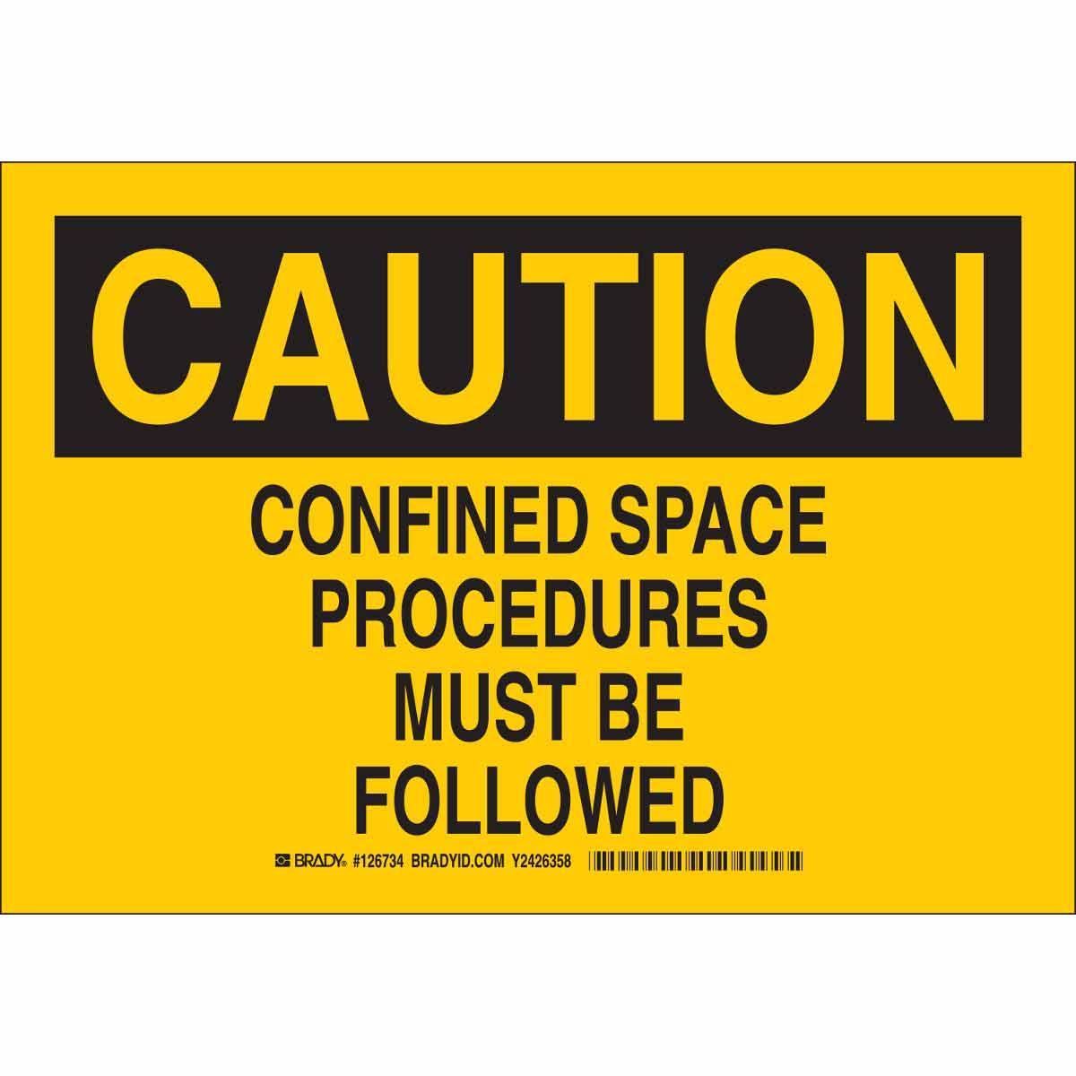 Brady® 126736 Accident Prevention Signs