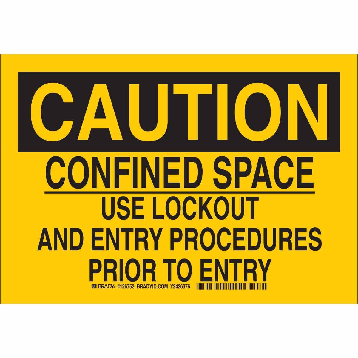Brady® 126750 Accident Prevention Signs