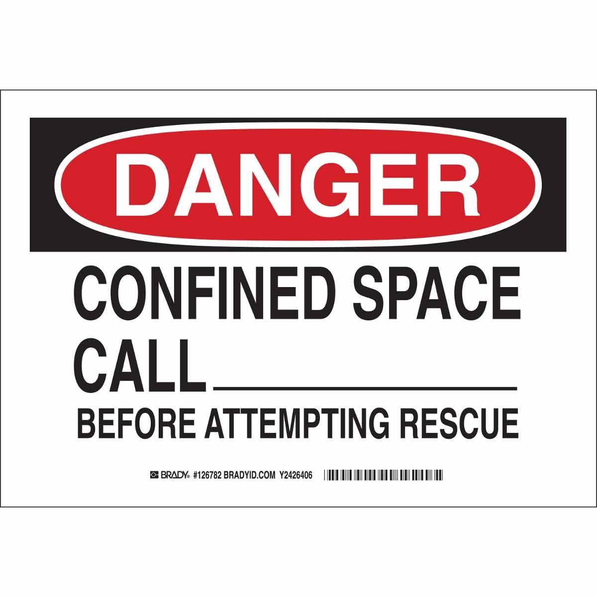 Brady® 126780 Accident Prevention Signs