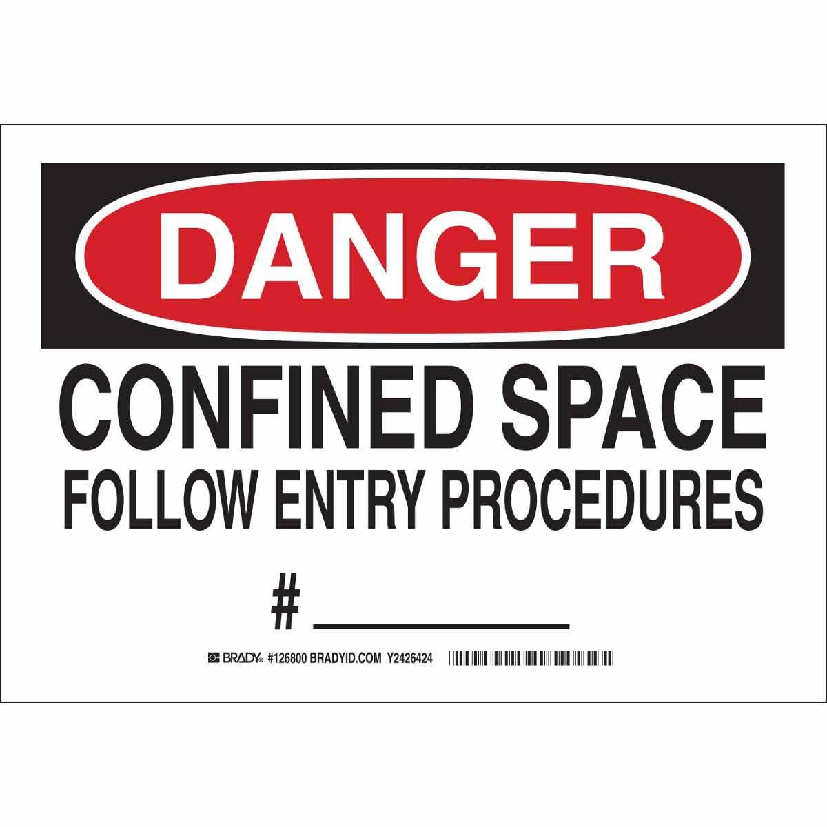 Brady® 126801 Accident Prevention Signs