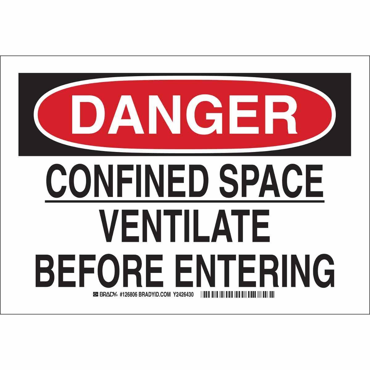 Brady® 126805 Accident Prevention Signs