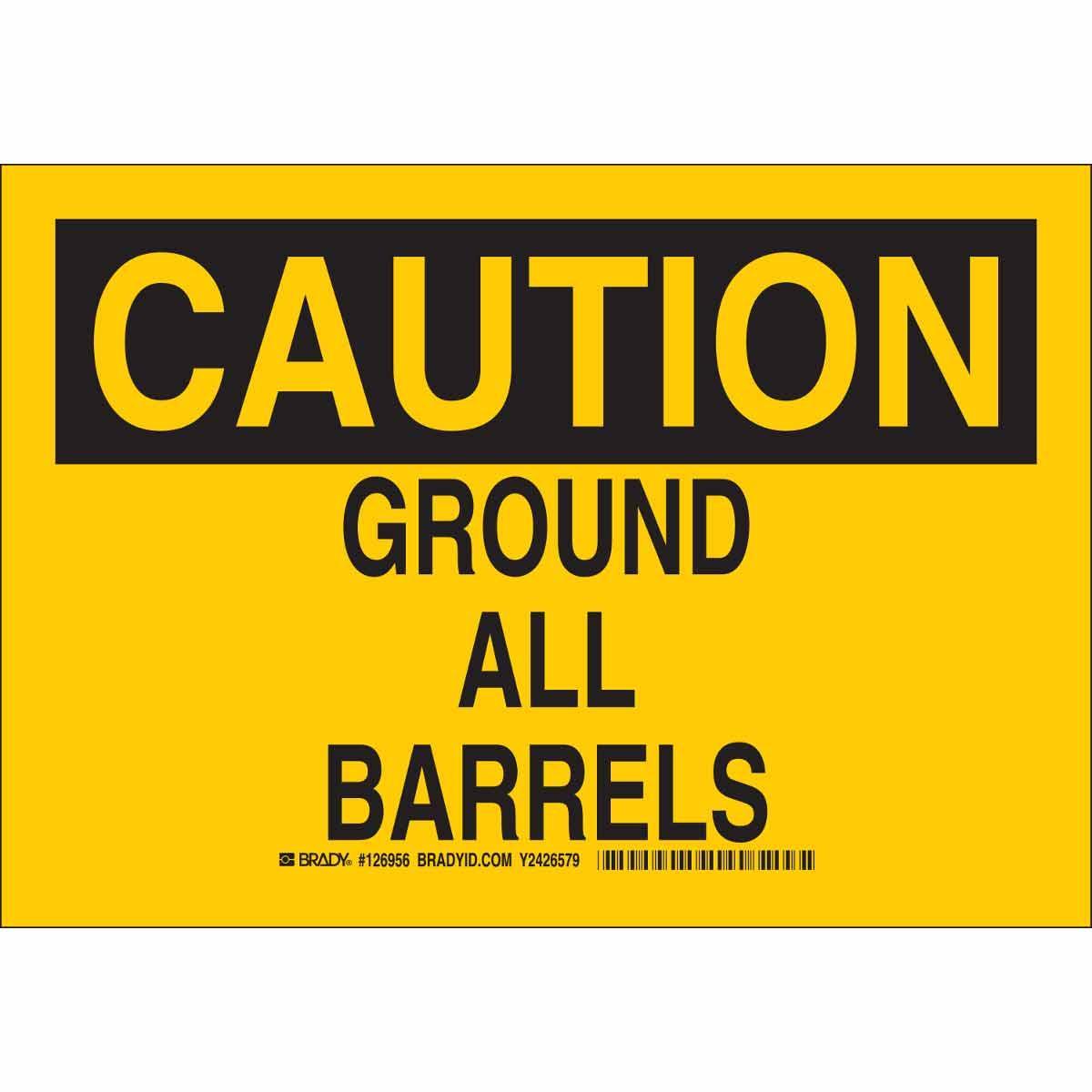 Brady® 126956 Accident Prevention Signs