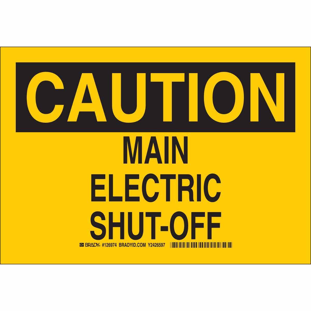 Brady® 126976 Accident Prevention Signs