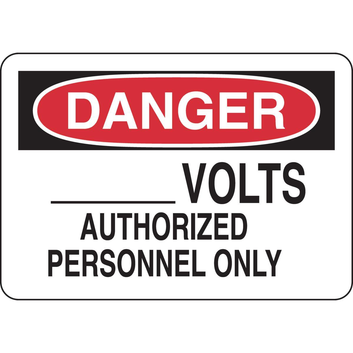 Brady® 127000 Access & Security Signs